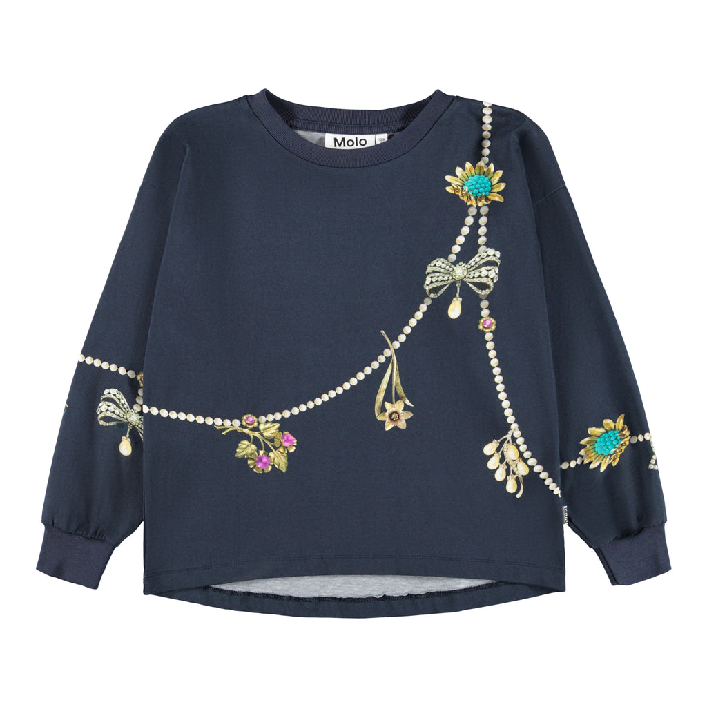 Girls Molo Reniza jewellery drape Top