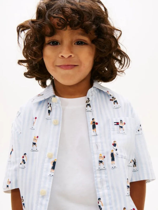 Tommy Hilfiger Ithaca Stripe Short Sleeve Oxford Shirt