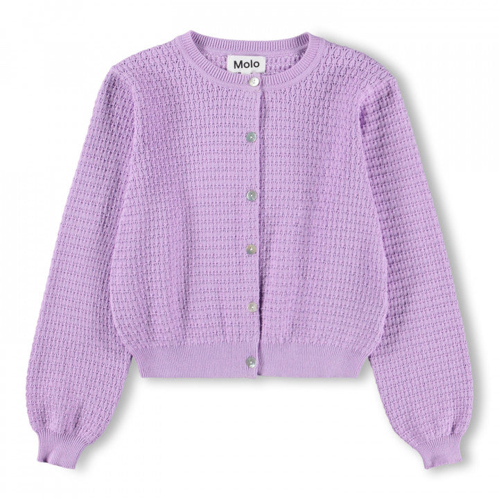 MOLO Georgina crocus petal purple cardigan