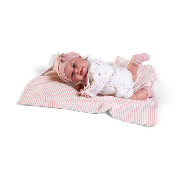 Antonio Juan doll 34 cm - Newborn Baby Clara Posturitas with blanket