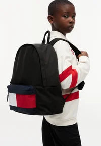 Tommy Hilfiger black essential flag backpack