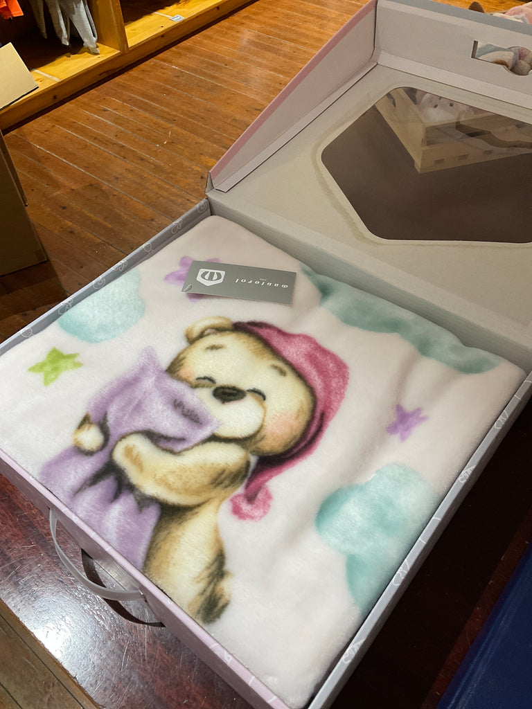 Manterol pink pram blanket