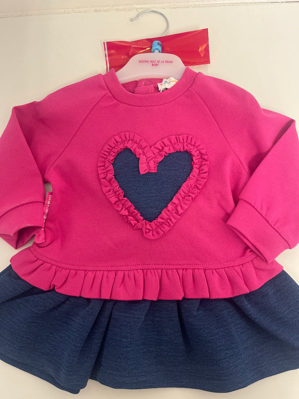 Agatha Ruiz De La Prada pink & blue heart Dress