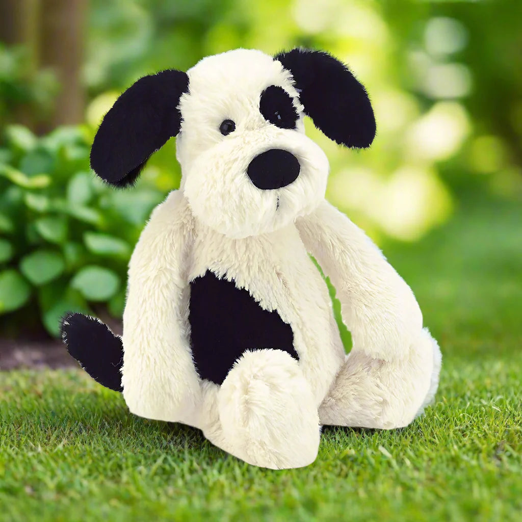 Bashful black &cream puppy original