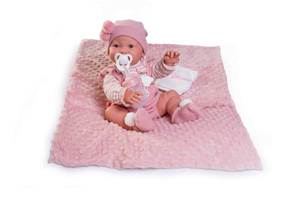 Antonio Juan doll 42 cm - Newborn Mia Pee with blanket