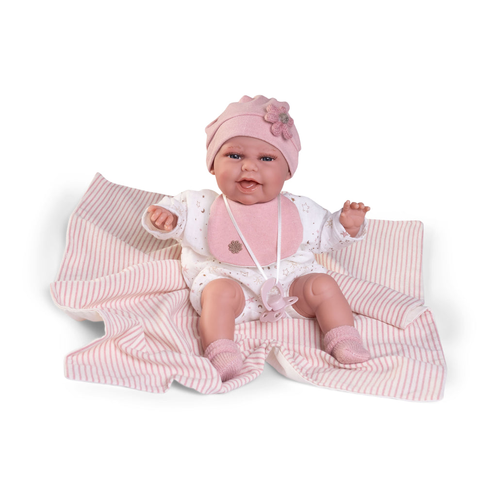 Antonio Juan doll 34 cm - Newborn Baby Clara Posturitas with blanket