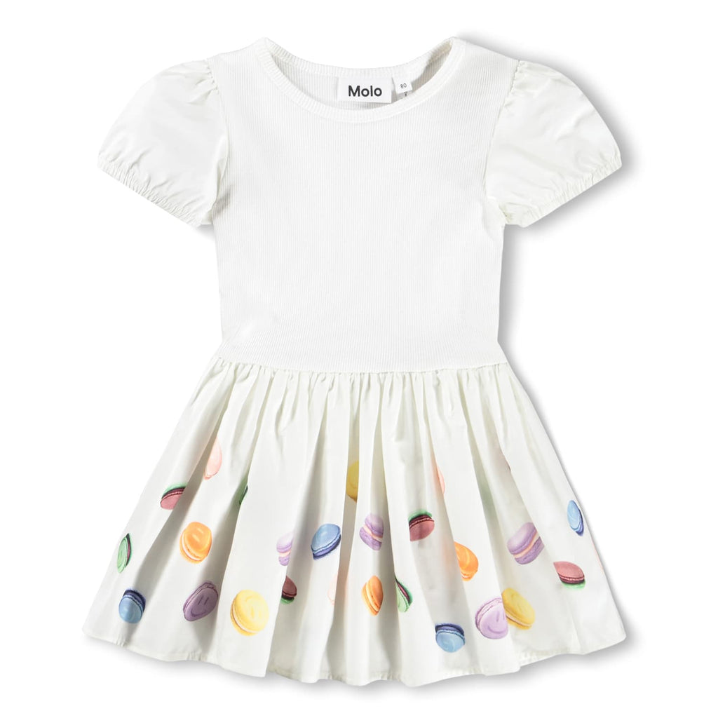 MOLO white Caitlin yummy macaroons dress