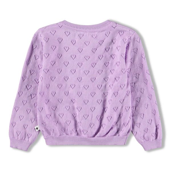 MOLO purple crocus petal gertrud cardigan