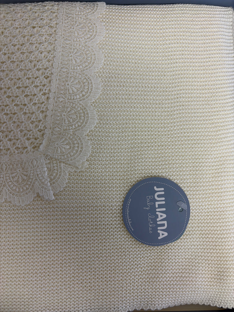 Juliana Ivory Christening Shawl 26017