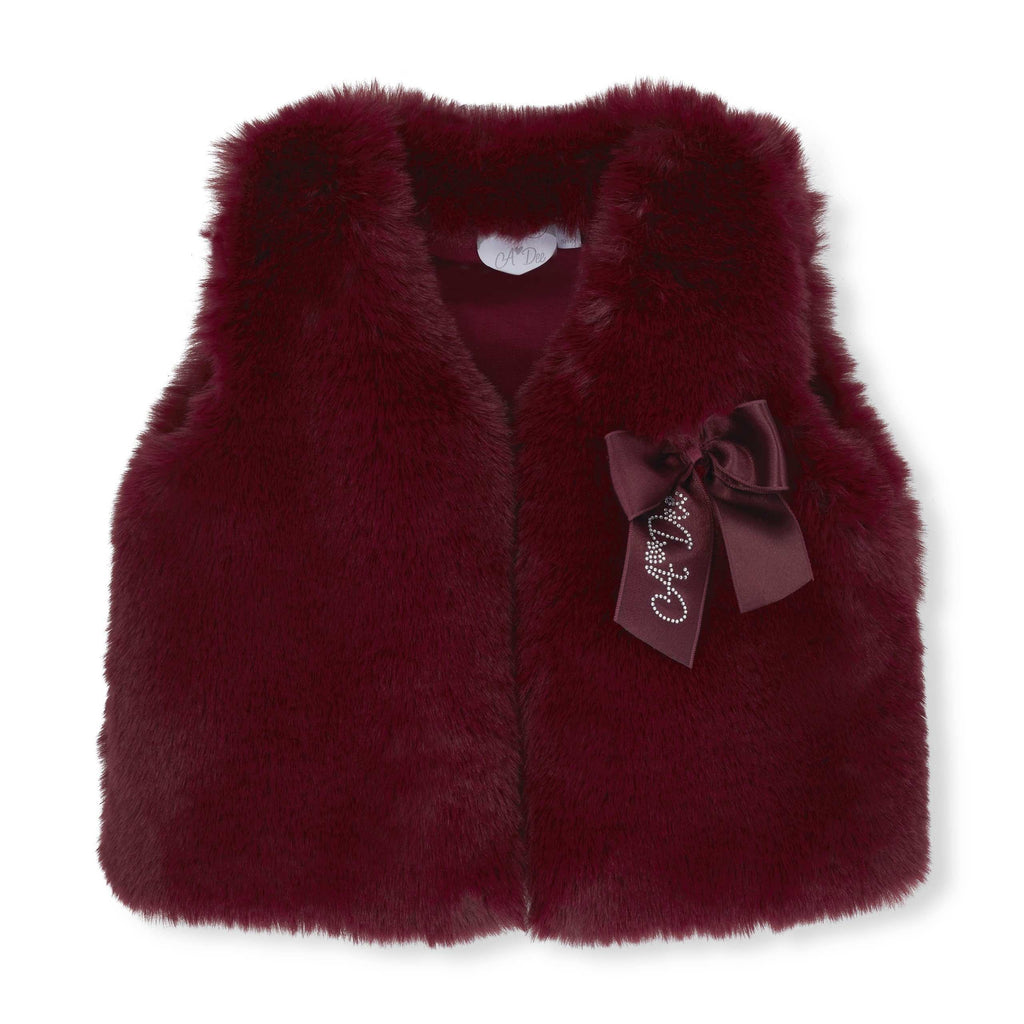Adee Anna faux fur sleeveless