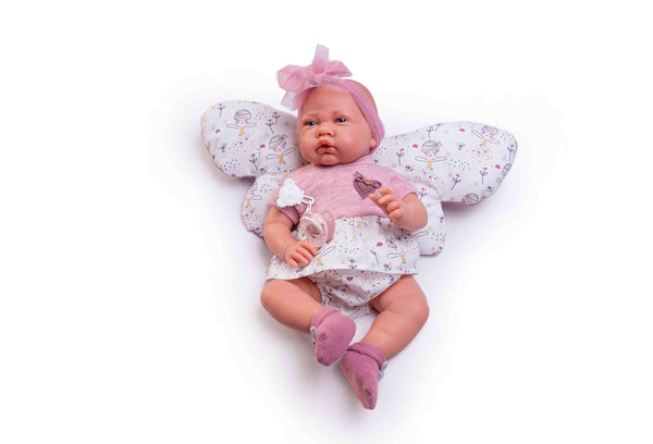 Antonio Juan doll 42 cm - Newborn with butterfly cushion