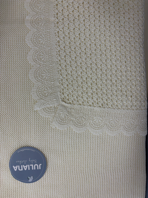 Juliana Ivory Christening Shawl 26017