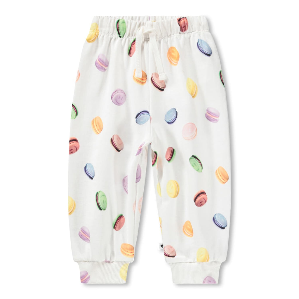 Molo Simeon funny macaroons white girls sweatpants