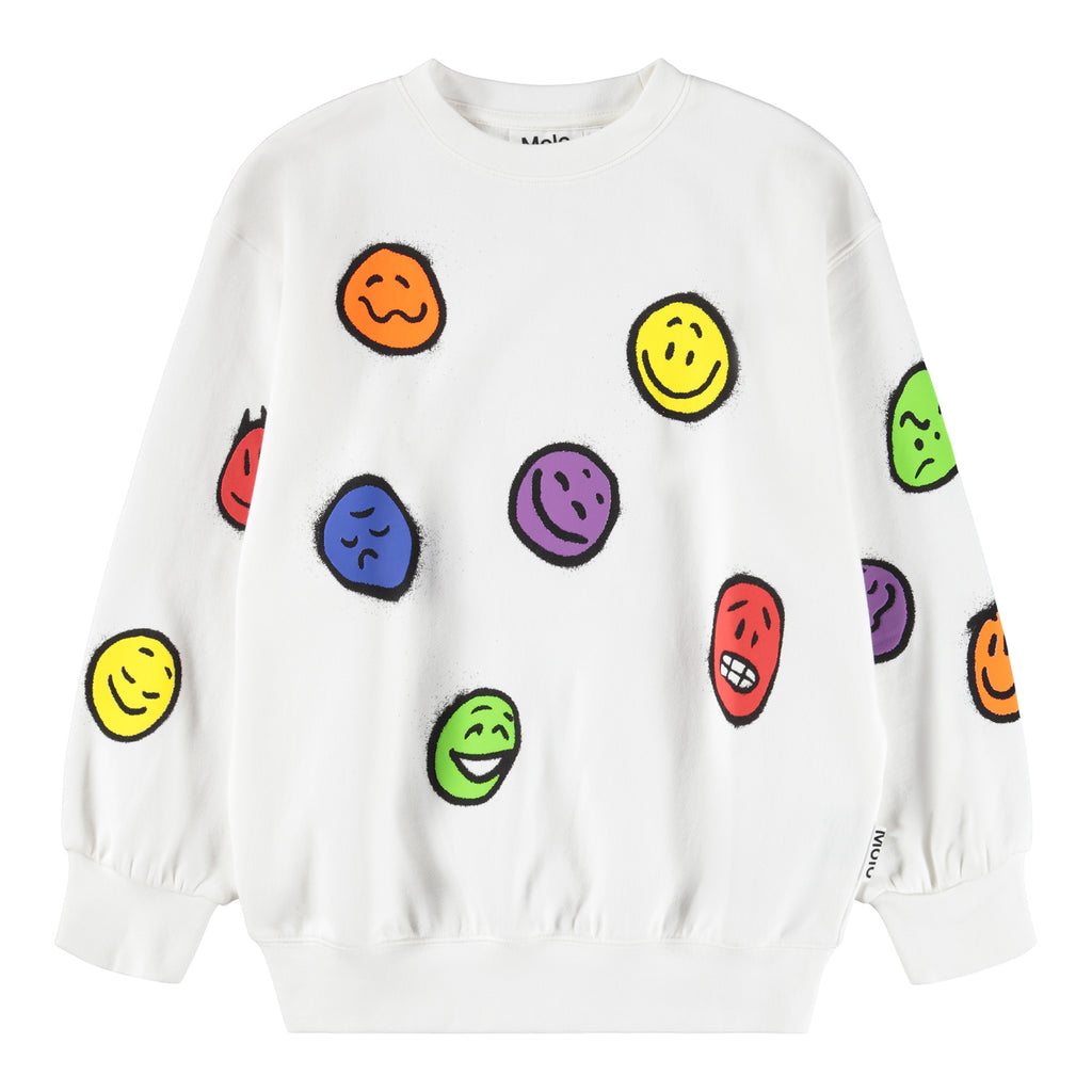 Molo Monti Unisex sweatshirt Crisp White