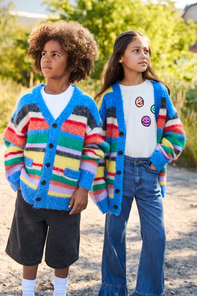 Molo Brutus Fuzzy stripe Cardigan