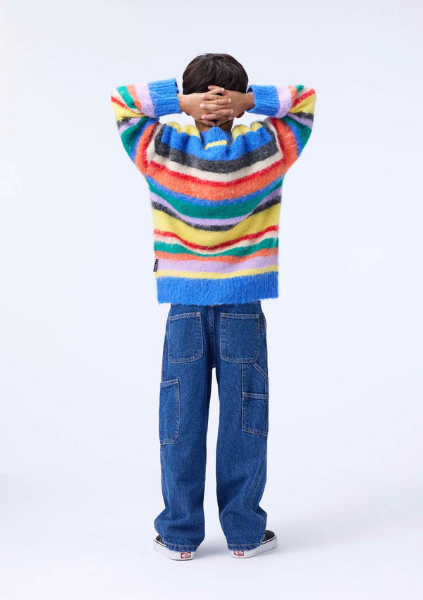 Molo Brutus Fuzzy stripe Cardigan