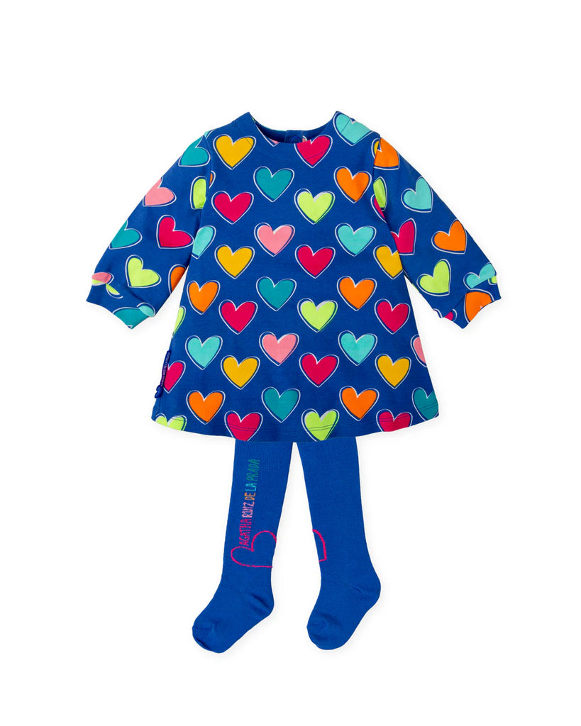 Agatha Ruiz De La Prada Blue Heart print dress