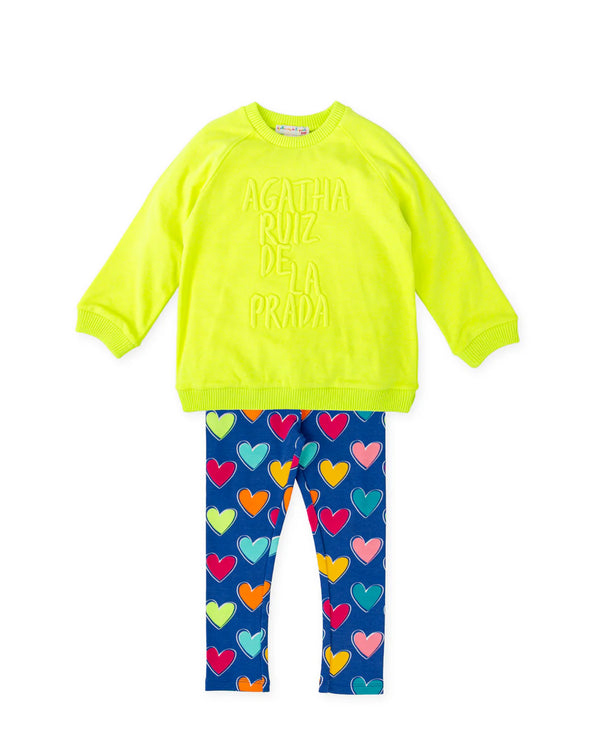 Agatha Ruiz De La Prada 2piece Neon Legging Set