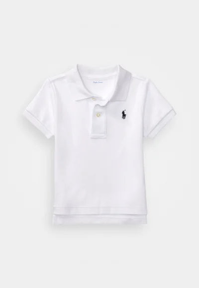 Ralph Lauren Classic white baby boy polo top