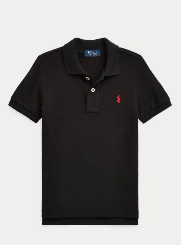 Ralph Lauren teen boys black mesh polo shirt