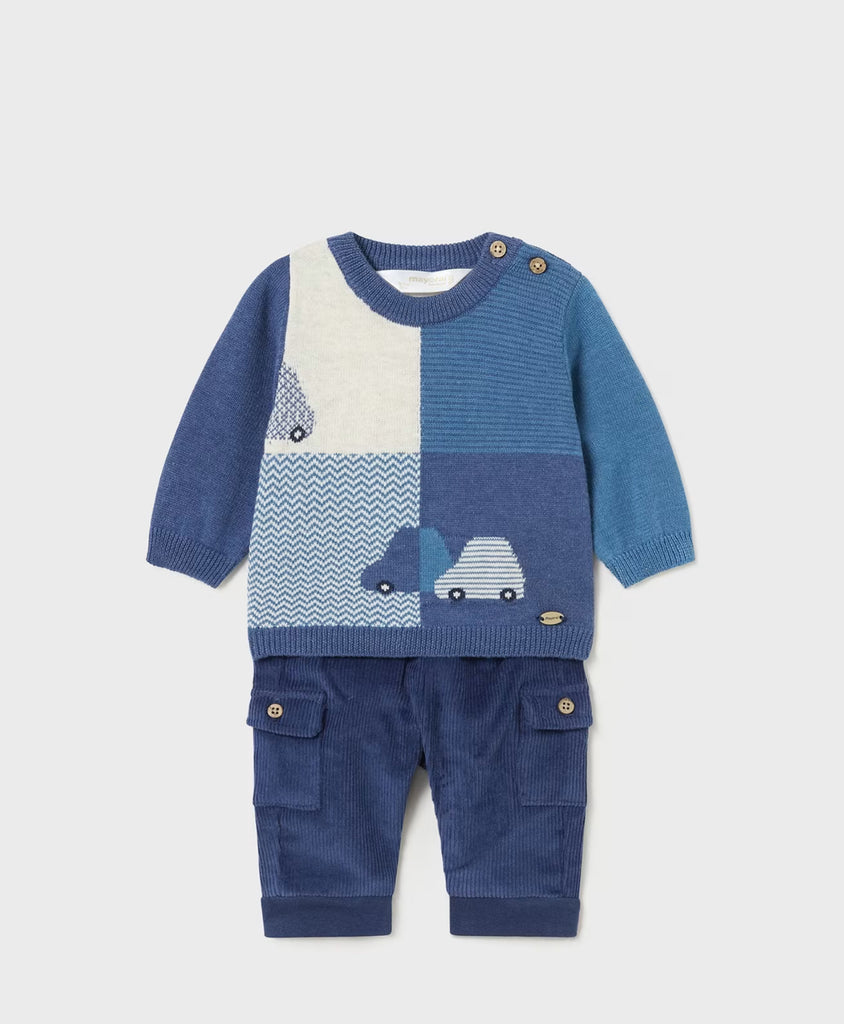 Mayoral Newborn Boy Trousers and Jumper Set