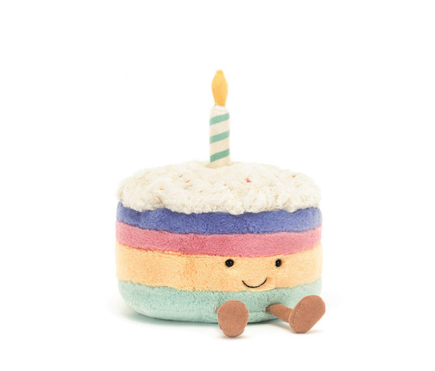 Jellycat Amuseable Rainbow Birthday Cake