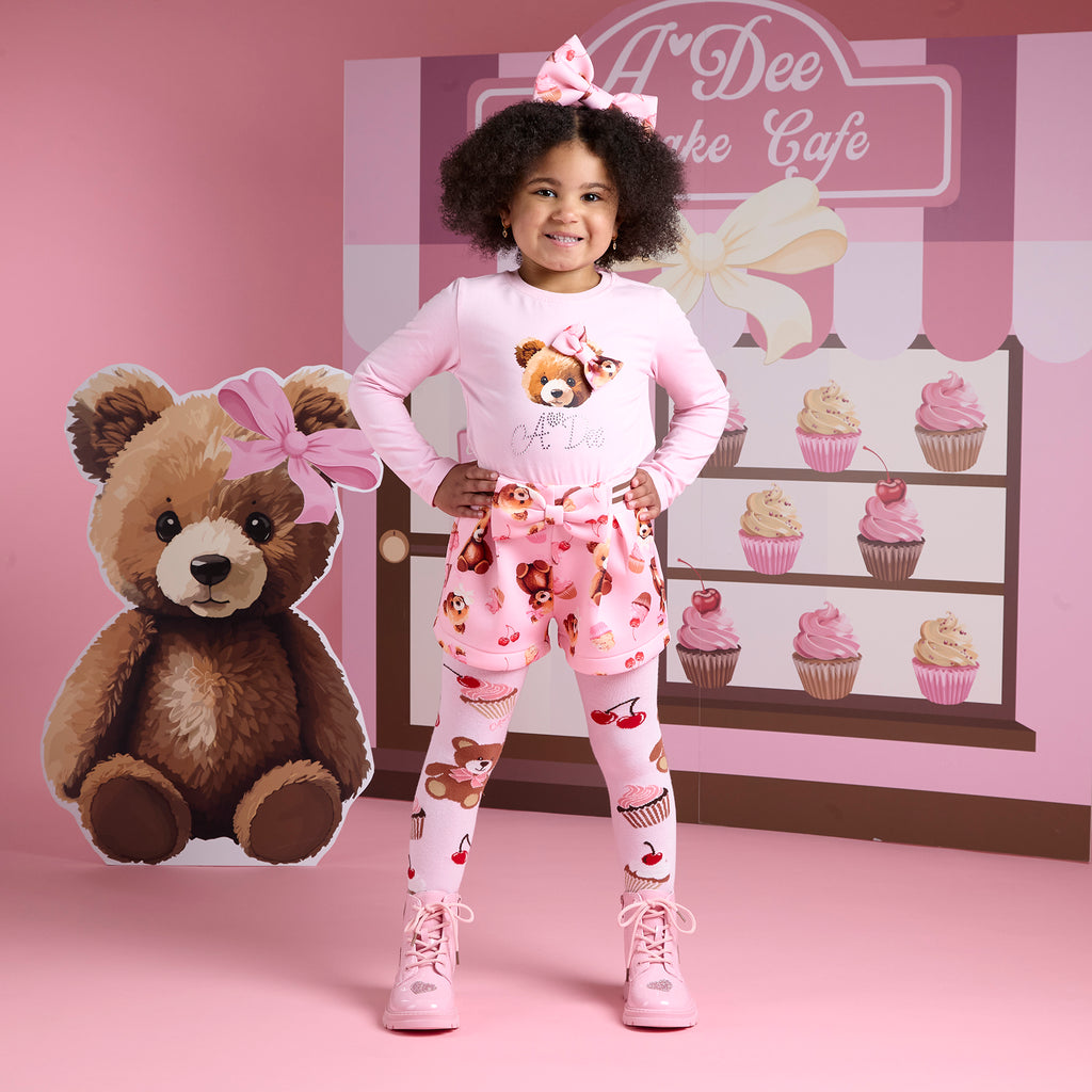 Adee Maya top, shorts and tights set