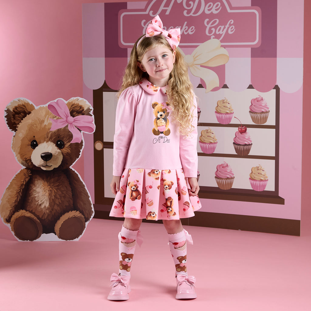 Adee Meadow pink dress and tights