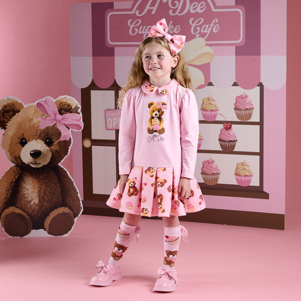 Adee Meadow pink dress and tights