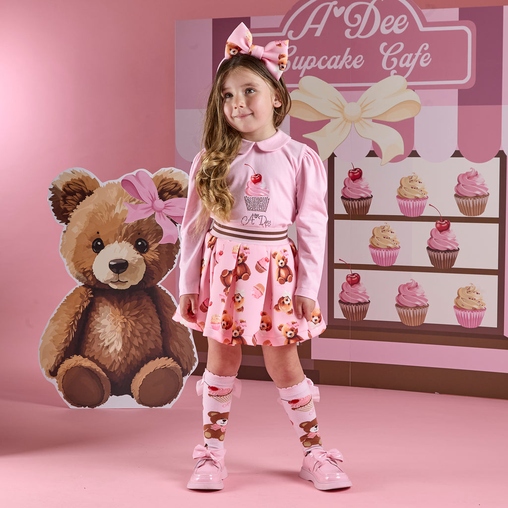Adee Mabel top and Skirt set with matching tights