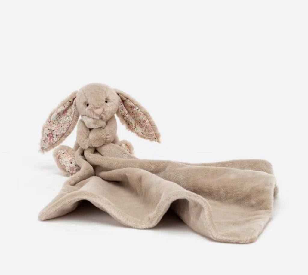 Jellycat blossom beige bunny petal blankie