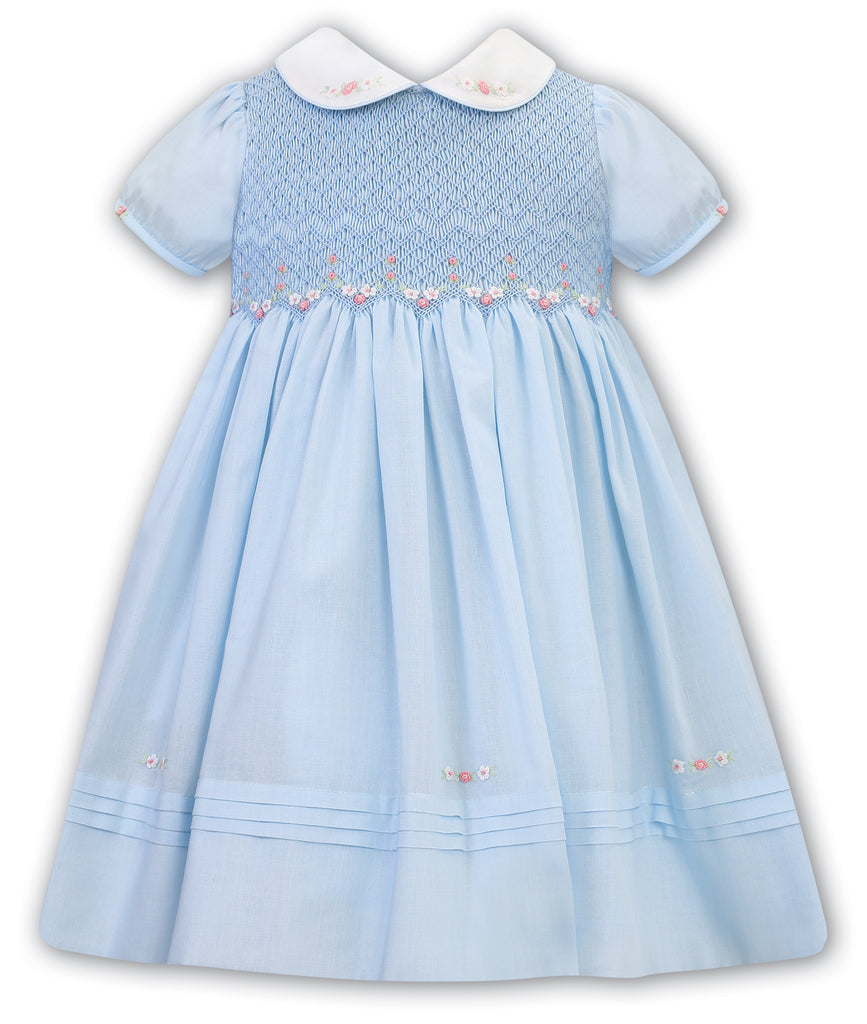 Sarah Louise Short Sleeve Smocked Dress