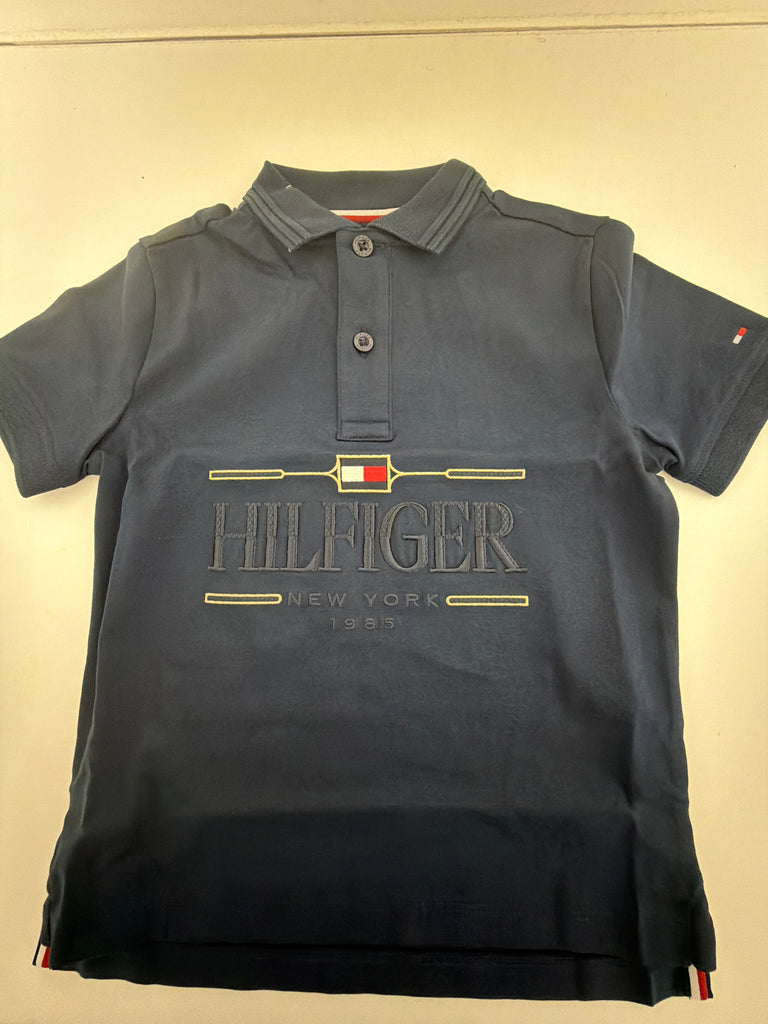 Tommy Hilfiger Boys icons interlock navy Polo Shirt