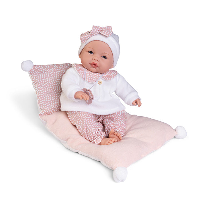 Antonio Juan doll 37 cm - Bimba lagrimitas in her little bed