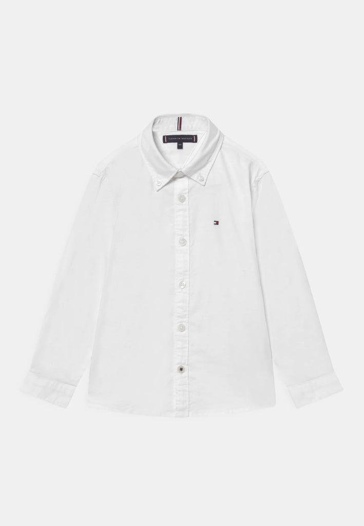 Pique long sleeve logo shirt