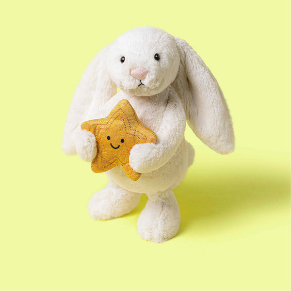Jellycat Cream bunny with star