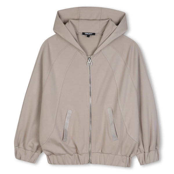DKNY Girls Hooded Cardigan D62902