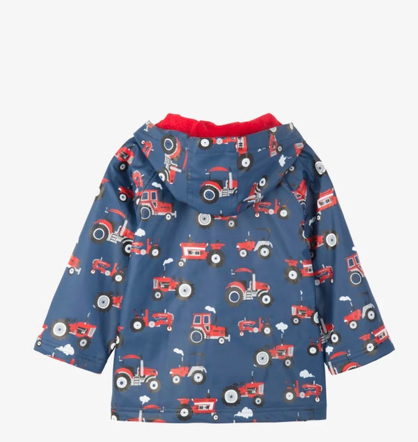 Hatley Red Farm Tractors Raincoat 2-8years