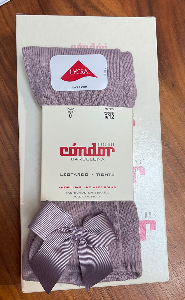 Condor plain tights mauve