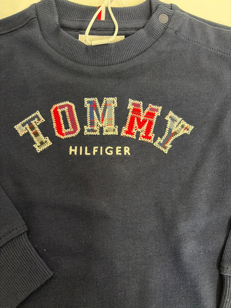Tommy Hilfiger Check graphic long sleeve top