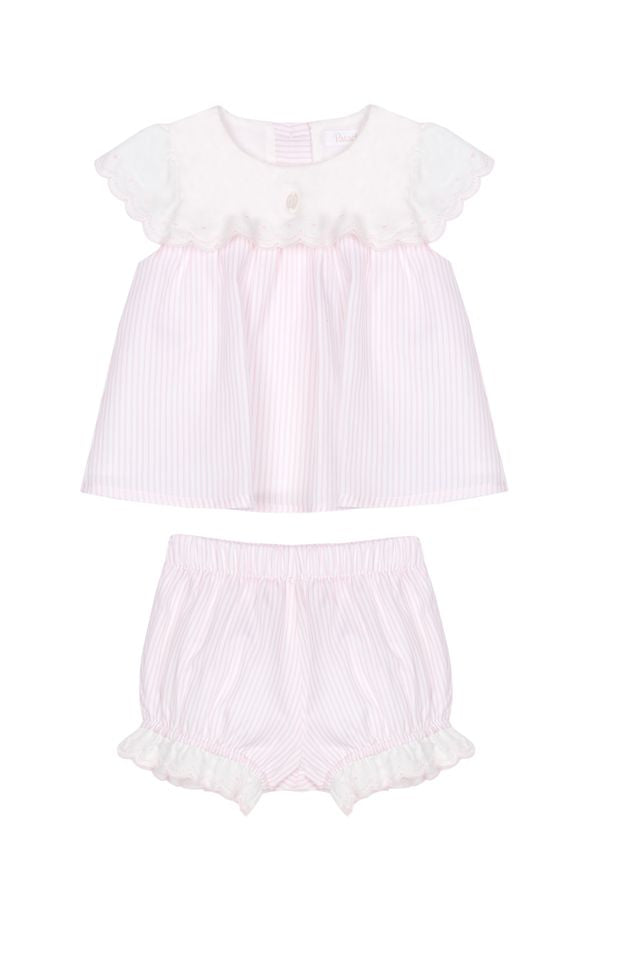 Patachou girls pinstripe set