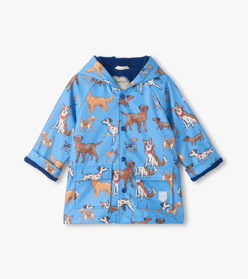 Hatley Blue Little Pups Raincoat 12months-6years