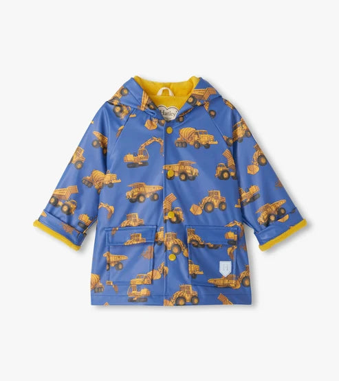 Hatley Construction Trucks Raincoat 12months-6years