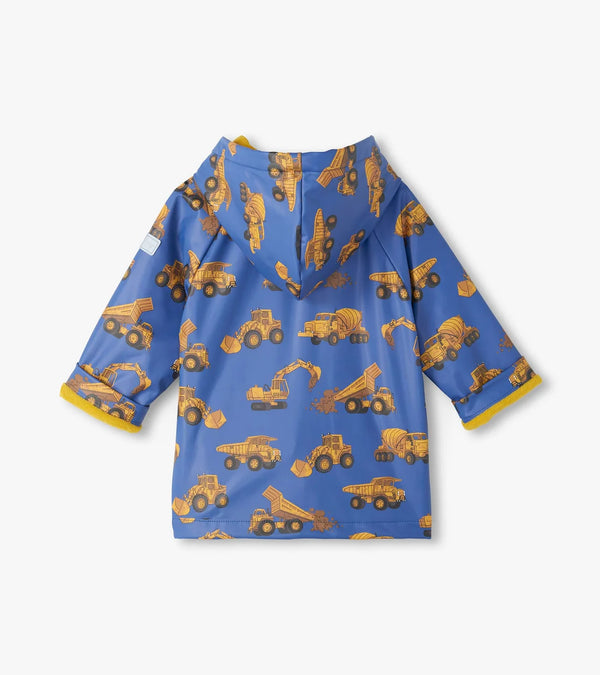 Hatley Construction Trucks Raincoat 12months-6years