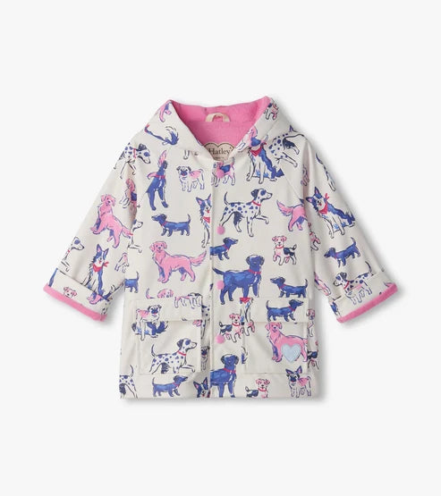 Hatley Girls Little Pups Raincoat 12months-6years