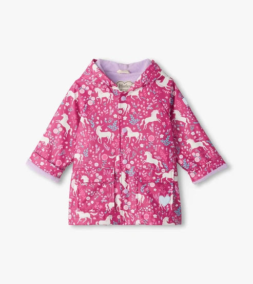 Hatley Girls Unicorn Forest Raincoat 12months-6years