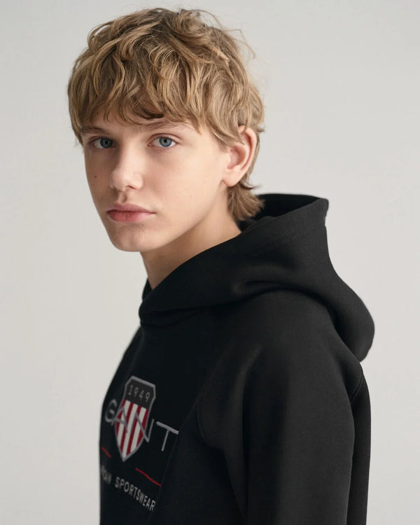 Gant Shield Hoodie black