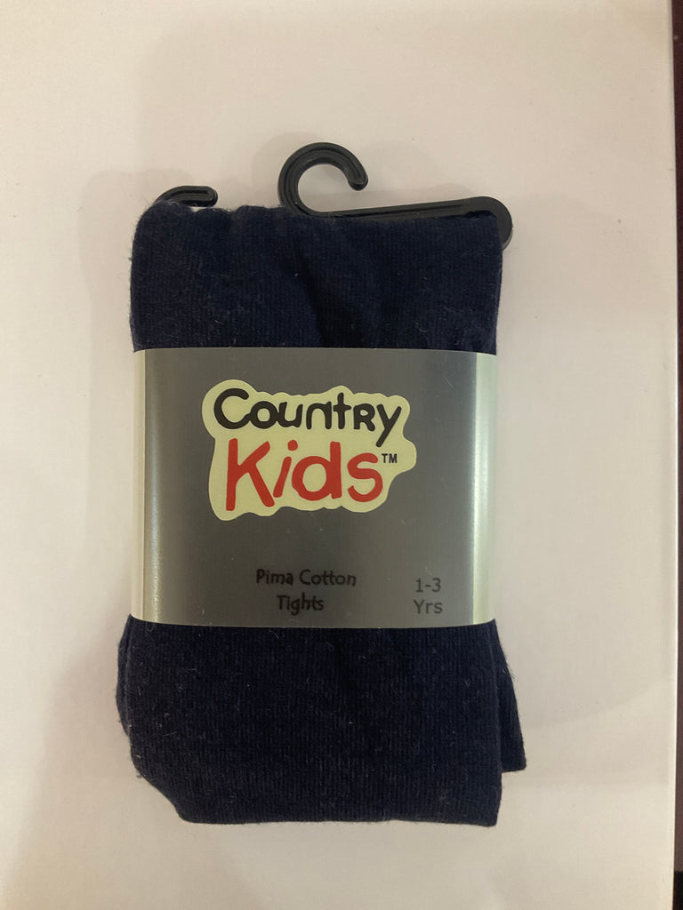 Country kids Navy Pima Cotton Tights