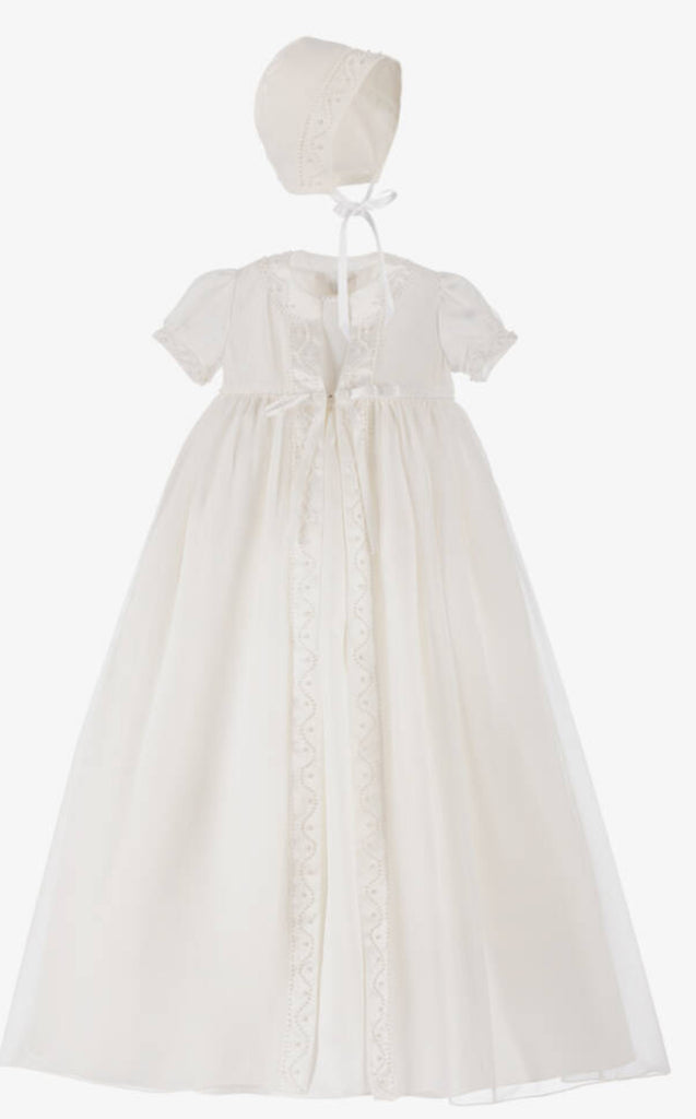 Sarah Louise Ivory Gown & Bonnet