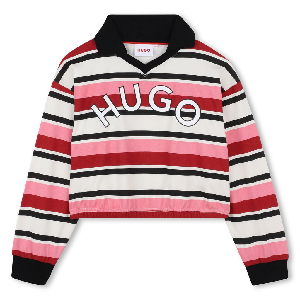 Girls Hugo Long Sleeve Polo G00493